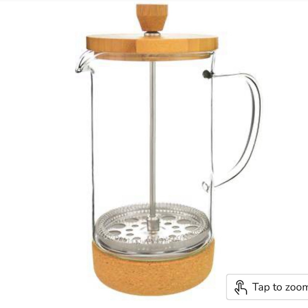 Grosche French Press Melbourne 8 Cup Bamboo & Cork 1000ML